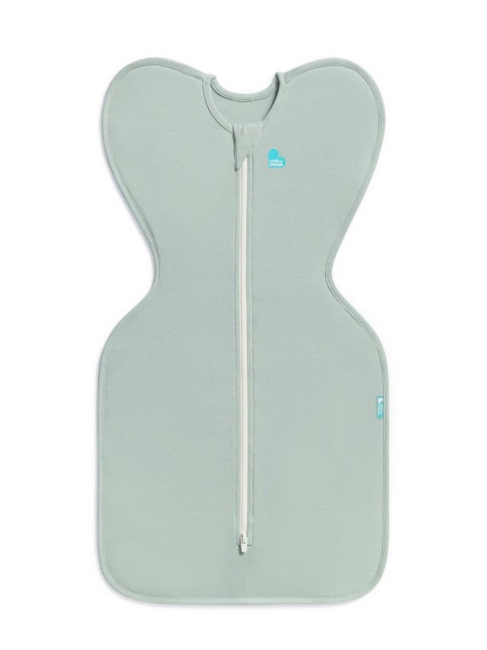Love to Dream Zip Swaddle Sleep Sack in Sage 0.2 tog new born